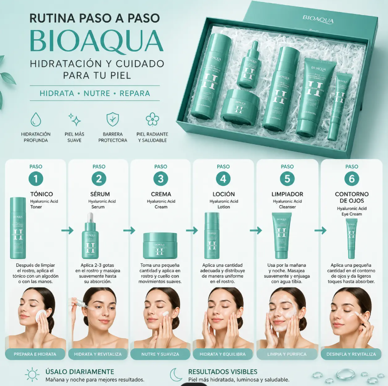KIT FACIAL BIOAQUA 6 EN 1