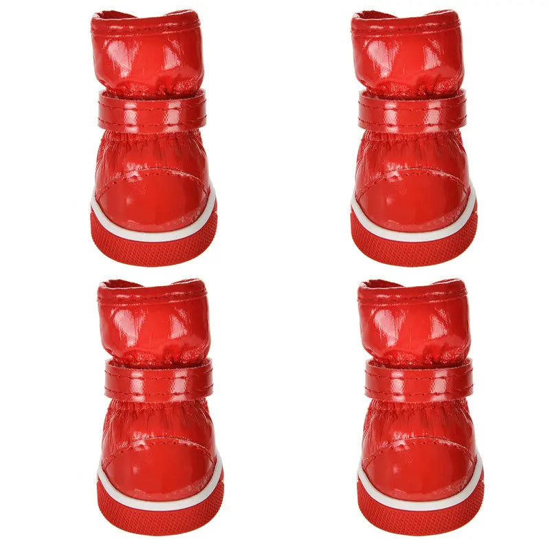 Zapatos de invierno para perros pequeños, zapatos cálidos de lana para cachorros, botas impermeables para la nieve, zapatos para Chihuahua, Yorkie, productos para mascotas