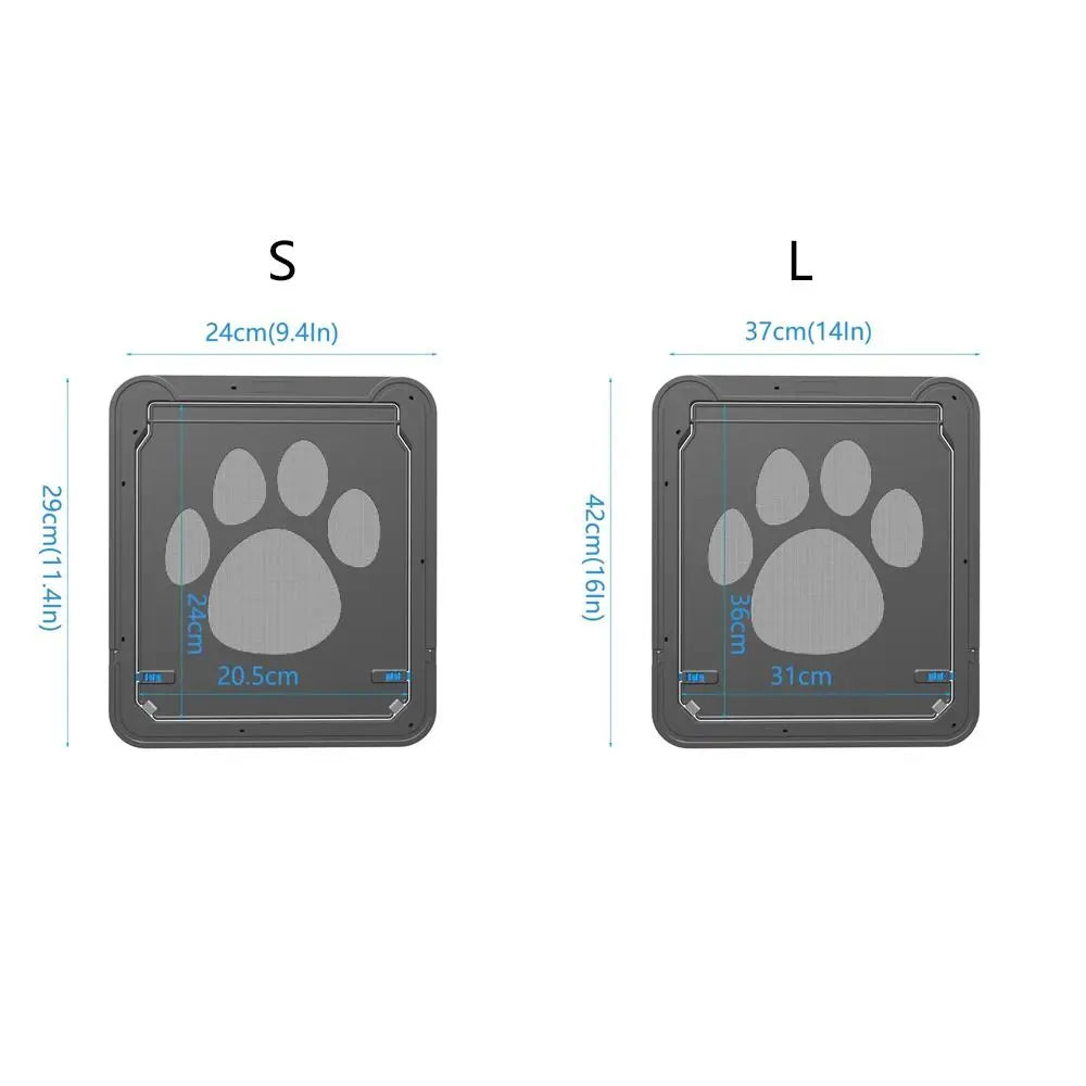 Puerta Magnética para Mascotas con Cierre, Resistente a la Intemperie, con Ventilación y Bloqueo Automático
