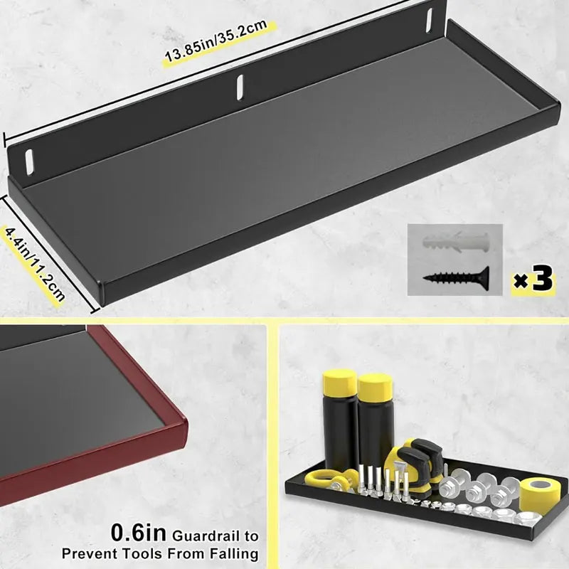 Organizador de herramientas de pared de metal para taller y garaje