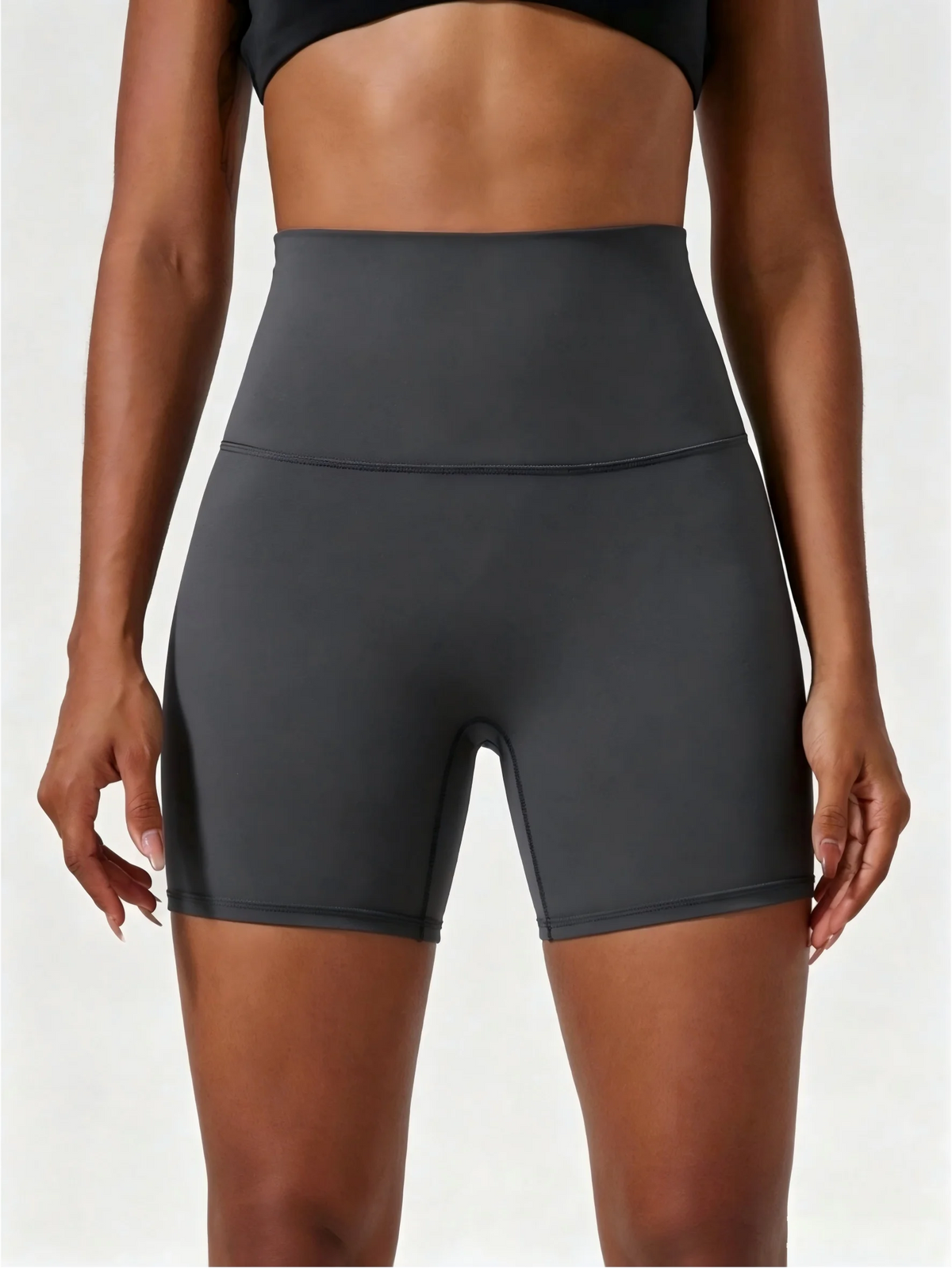 Pantalones cortos elásticos de cintura alta para mujer, pantalones cortos adelgazantes de entrenamiento de verano, diseño sexy que levanta los glúteos, estilo informal y versátil, Bla