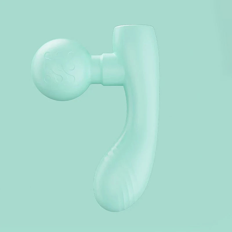 Nuevo Mini Masajeador Vibratorio Recargable de Doble Cabezal, Portátil, para Relajación Muscular de Cuerpo Completo, Universal