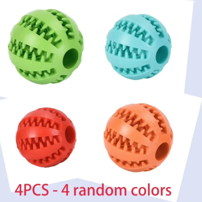 Pelota de Juguete para Perros, Pelotas Interactivas de Goma, Juguetes Masticables para Cachorros, Pelota para Limpieza de Dientes de Mascotas, Dispensador de Comida para Gatos y Mascotas, Pelotas de Silicona de Juguete
