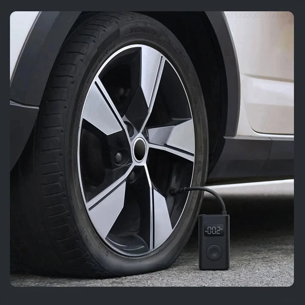 Xiaomi Mijia Air Pump 2 para bicicletas y bolas, preestablecido digital de presión de neumáticos, carga de parada automática, inflador multiherramienta tipo C