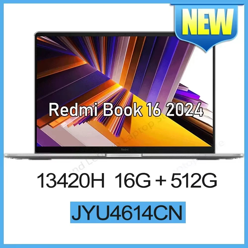 【Almacén de Moscú】Xiaomi RedmiBook 16 2024 Nuevo i5-13420H/13500H/12450H 16G 512G Pantalla de 16 pulgadas JYU4577CN/JYU4585CN/JYU4614CN