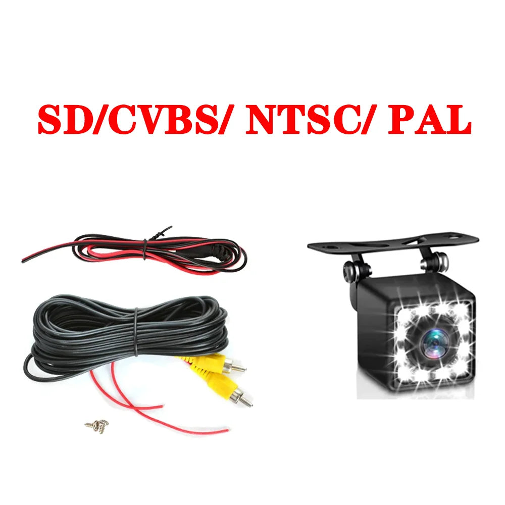 Cámara 360 para coche AHD1080P 720P vista trasera monitoreo inverso de alta definición cámara impermeable para android MP5 DVD