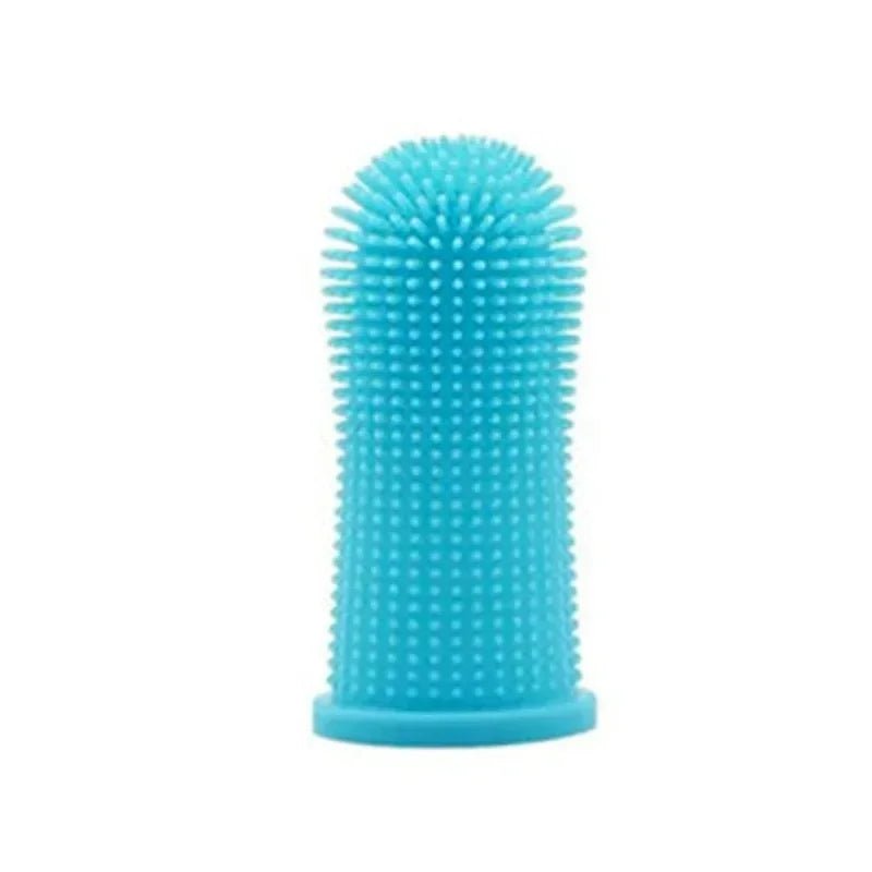Kit de Cepillo Dental de Silicona No Tóxico para Mascotas, Herramienta de Limpieza Dental para Perros, Gatos y Cachorros, Eliminación de Sarro, Cuidado del Mal Aliento