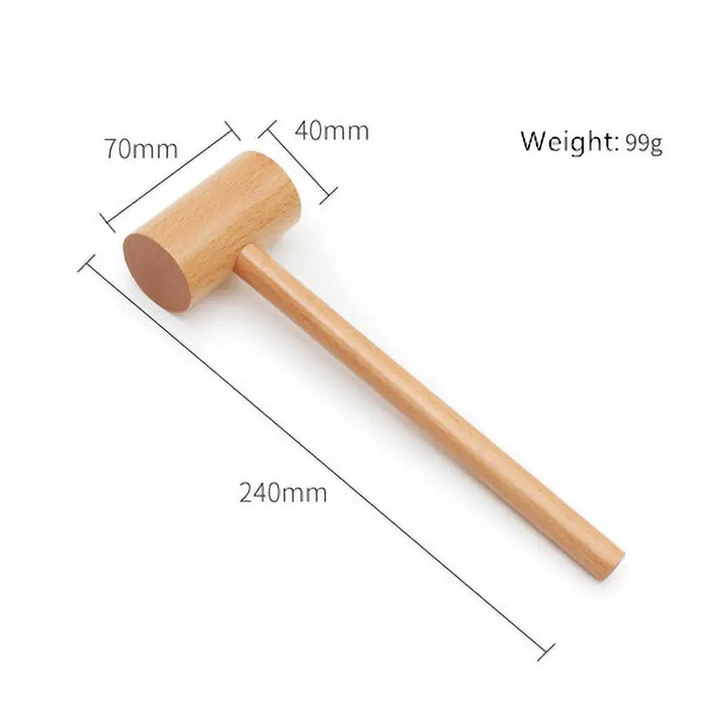 Martillo de madera de haya multiusos para bricolaje y carpintería
