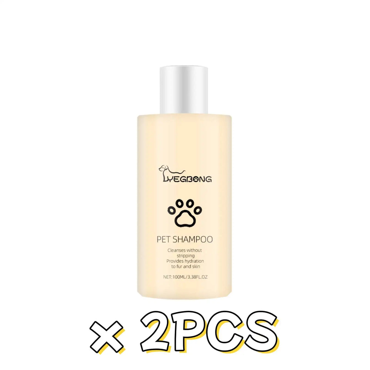 Champú Yegbong con fragancia suave para mascotas, elimina olores, apto para piel sensible, baño seguro, limpieza profunda para perros y gatos