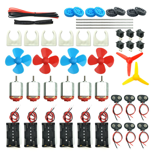 motores CC 3V-12V juego de 6 mini motores eléctricos con hélices