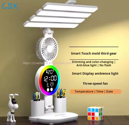 Lampara Ventilador y base de Carga Cozy