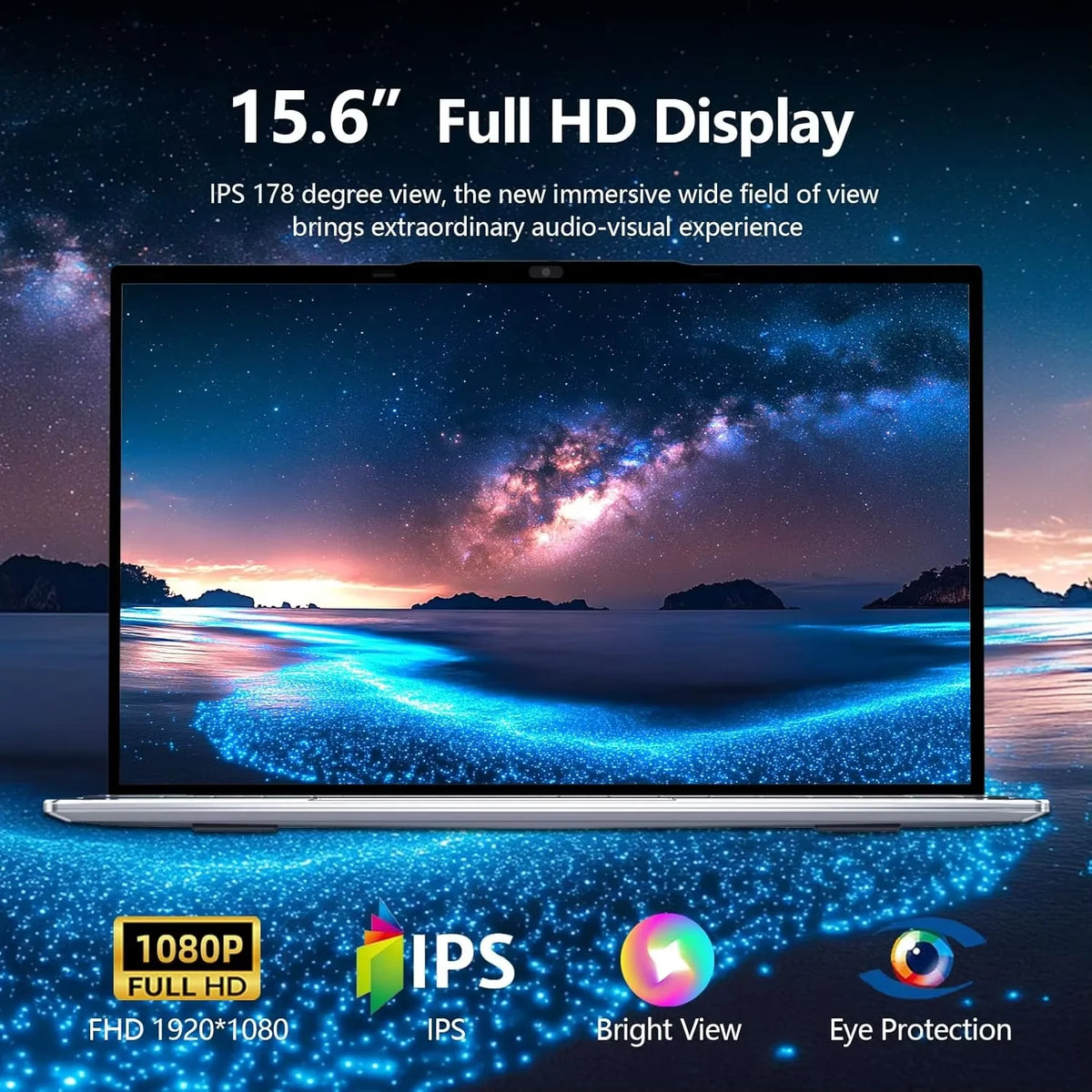 Portátil Intel Core I9-9900 de 15.6 Pulgadas, 16GB RAM, Retroiluminado, Desbloqueo por Huella Dactilar, Windows 11, Computadora para Oficina, Estudio y Juegos
