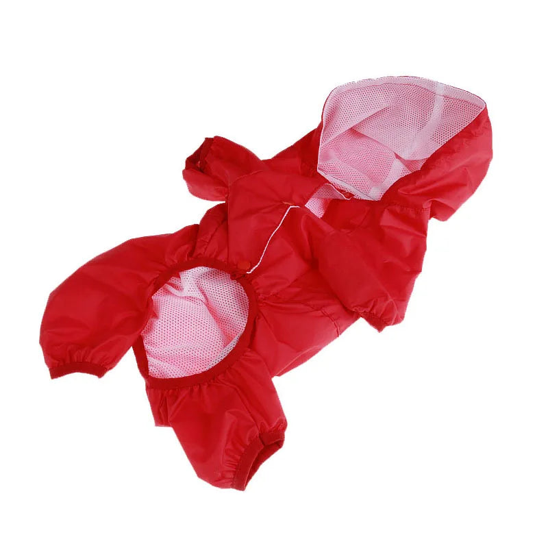 Chubasquero informal para perro y gato, chaqueta impermeable para exteriores, mono con capucha, suministros para mascotas