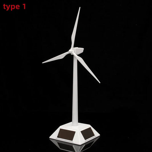 Generador de viento Solar 2 en 1, modelo de regalo, soporte de exposición, molino de viento, Kit de montaje educativo, decoración de escritorio, generador de energía