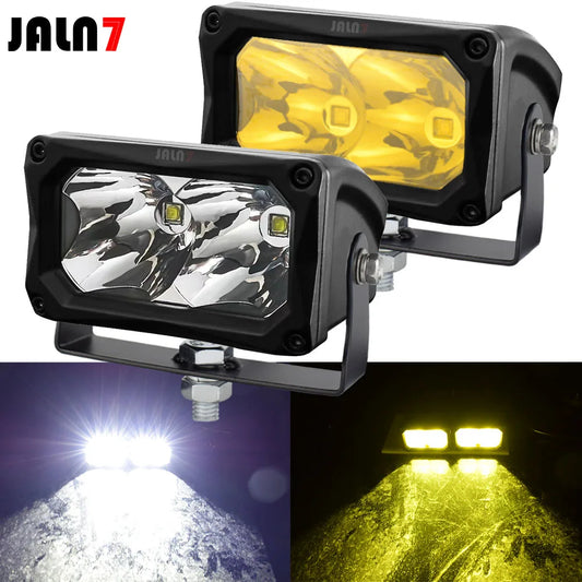 Focos LED de conducción de 3,5 pulgadas y 60W, focos LED todoterreno, focos antiniebla de respaldo, luz de paso, paquete de 2 para motocicleta y camión