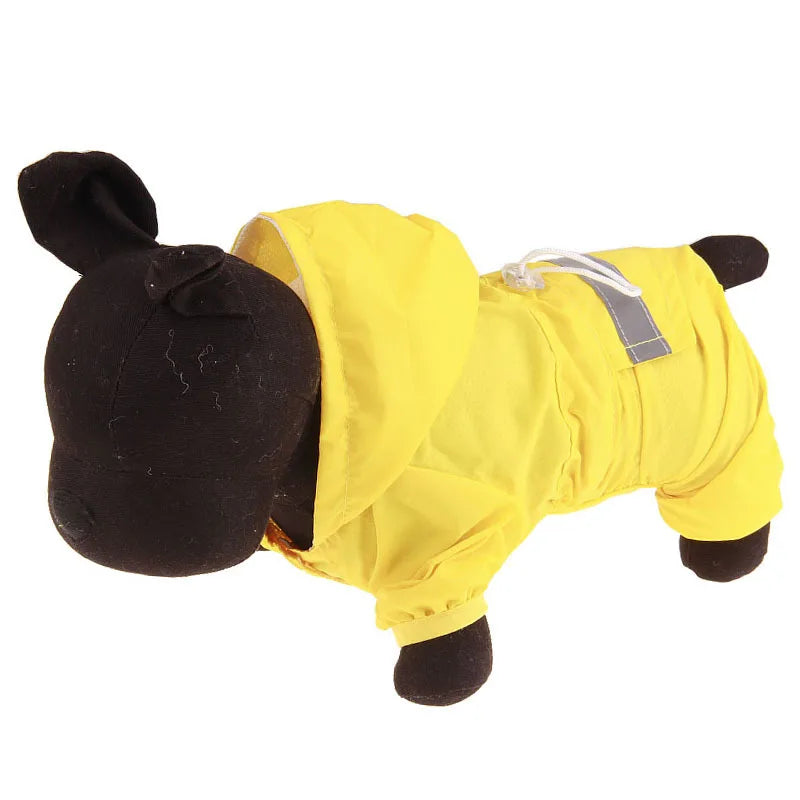 Chubasquero informal para perro y gato, chaqueta impermeable para exteriores, mono con capucha, suministros para mascotas