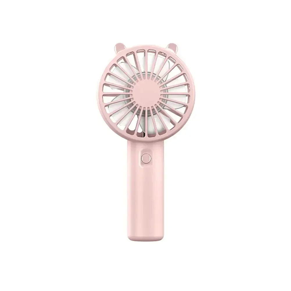 Mini Ventilador de Mano Recargable por USB, Ventilador de Refrigeración Portátil Silencioso para Maquillaje, Extensión de Pestañas, Escritorio y Uso en Exteriores