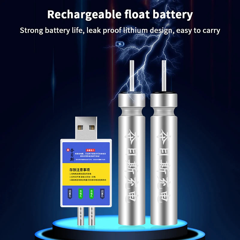 Cargador USB CR425 para batería recargable de alarma de pesca