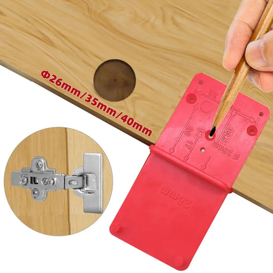 Plantilla para perforar bisagras 26/35/40 mm para puertas de muebles