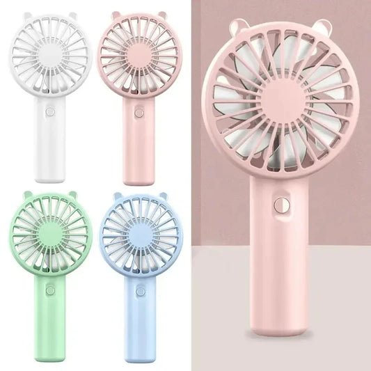 Mini Ventilador de Mano Recargable por USB, Ventilador de Refrigeración Portátil Silencioso para Maquillaje, Extensión de Pestañas, Escritorio y Uso en Exteriores