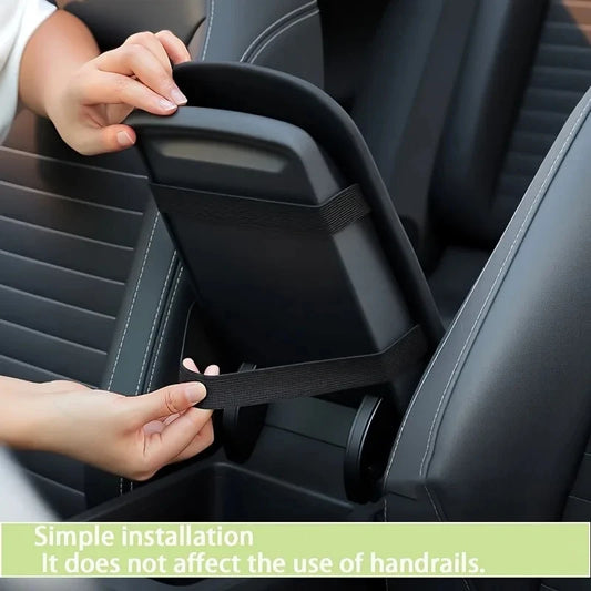 Cojín Elevador para Reposabrazos de Coche, Almohadilla de Felpa para Consola Central, Funda Protectora Antirrayas, Almohadilla Universal de Elevación