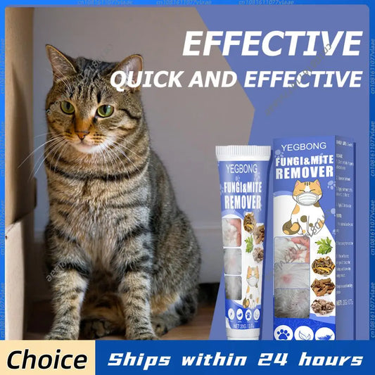 Pomada Antiparasitaria de 20g para Perros y Gatos, Tratamiento Antiparasitario, Alivio de Picazón, Crema para Eliminar Ácaros en Cachorros, Productos para Mascotas