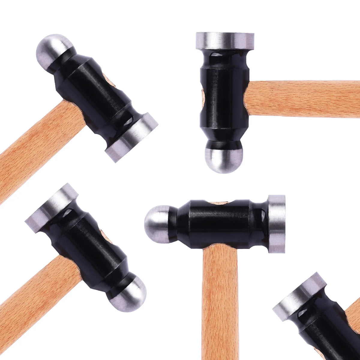 Martillo para joyería con mango de madera y cabeza metálica para artesanía DIY