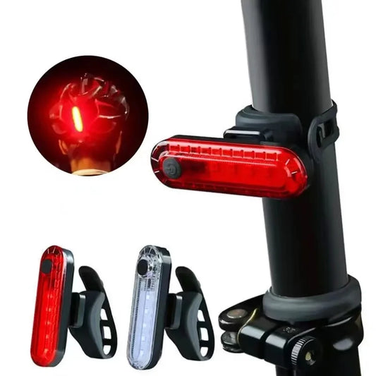 Luz trasera para bicicleta LED recargable USB IPX5
