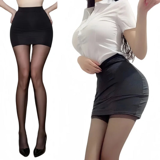 NUEVA Falda Mini Ajustada de Cintura Alta, Sexy y Casual, en Blanco y Negro, Falda Corta de Seda con Cintura Cruzada para Mujer, Ropa de Club Nocturno, Verano 2026