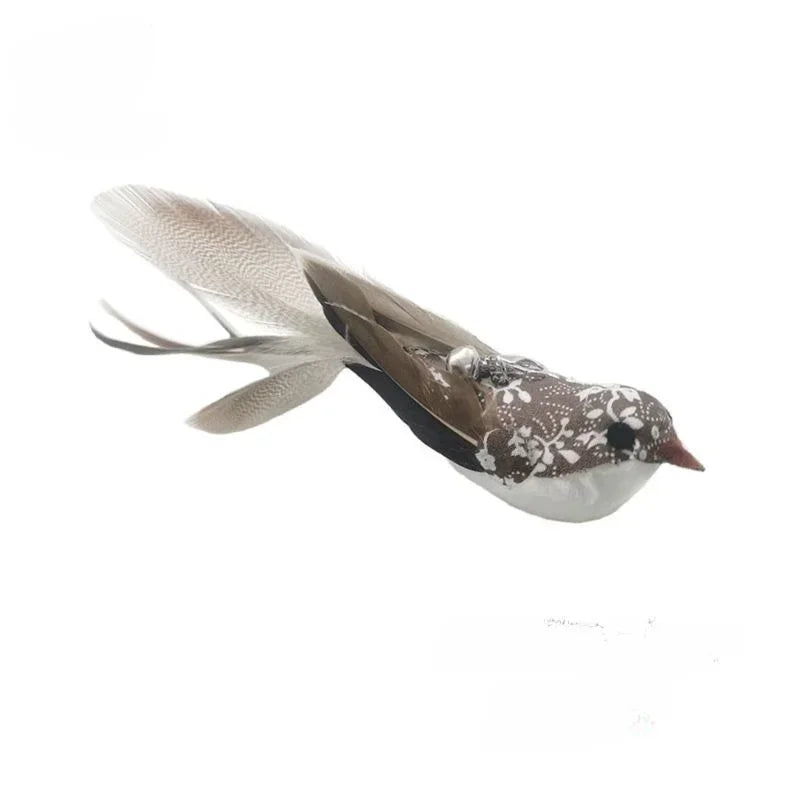 Accesorios de juguete de plumas para gatos, juguete de gusano de pájaros postizos con campana, juguetes para gatos, repuesto interactivo, pelota de espuma para entrenamiento