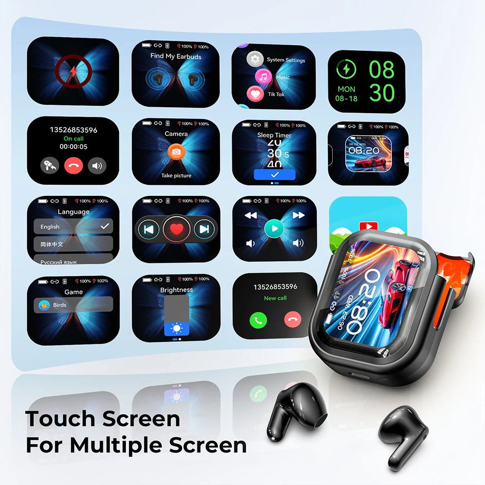 Auriculares Inalámbricos Bluetooth Originales HTC NE20, Auriculares Intrauditivos con Traducción IA, Pantalla Táctil LED, Sonido HIFI, Reducción de Ruido