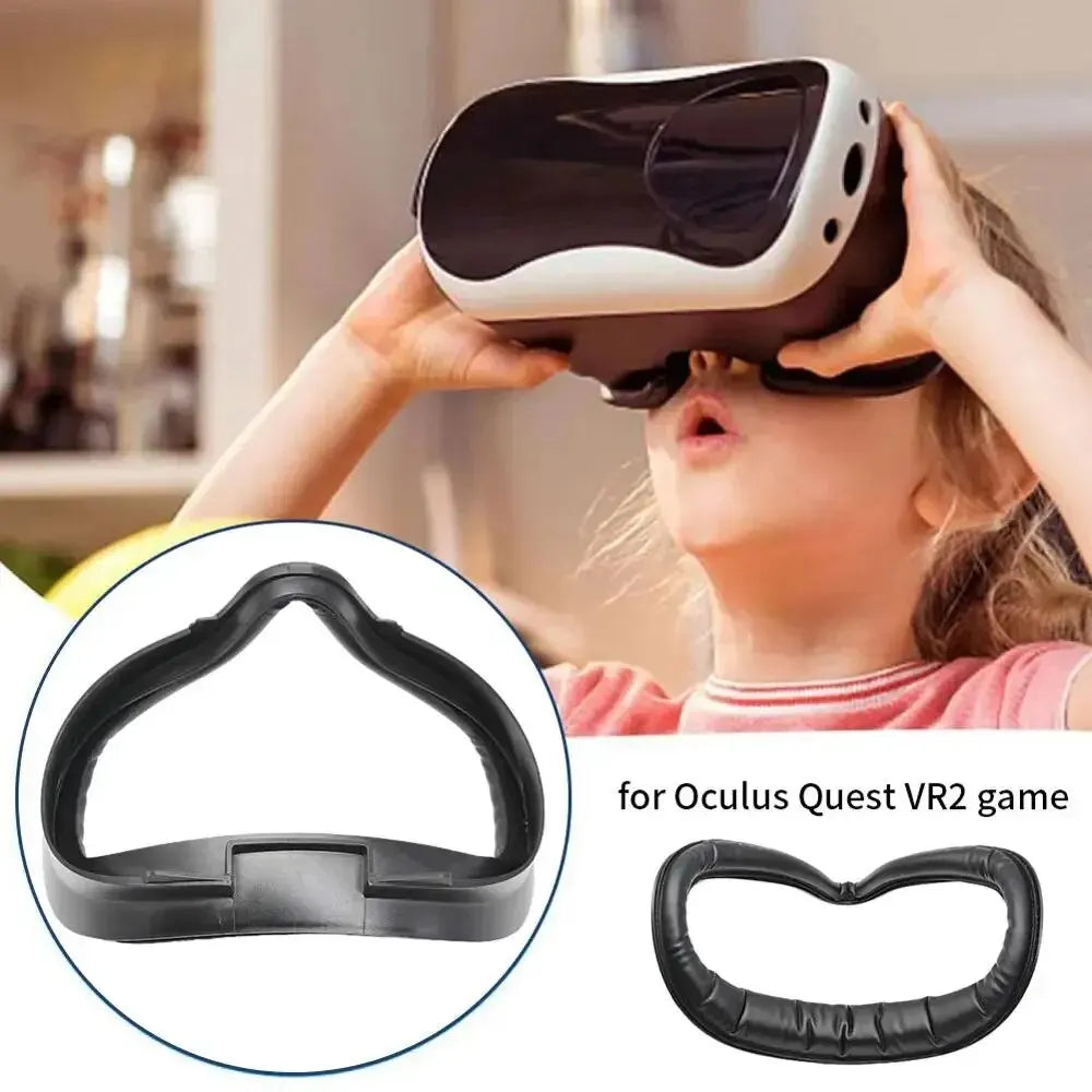 Para Oculus Quest 2 funda para la cara cojín de PU interfaz Facial funda para la cara Kit de soporte almohadilla para los ojos para accesorios Oculus Quest 2