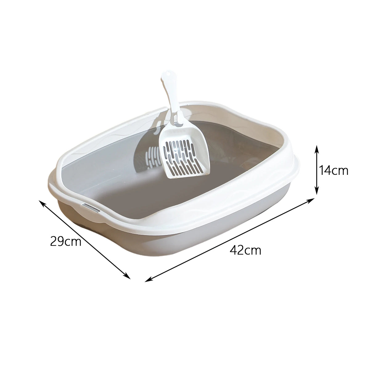Caja de arena semicerrada, inodoro para gatos a prueba de salpicaduras, suministros de limpieza para gatitos grandes, cuenco grande para excrementos de gatos, suministros para mascotas