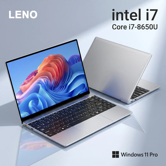 LENO Ultra Slim Laptop de 14.1 pulgadas Intel Core i7 8650U 32GB 2TB Windows 11 Pro Computadora para juegos PC Gamer Notebook de oficina 1920*1080 HD
