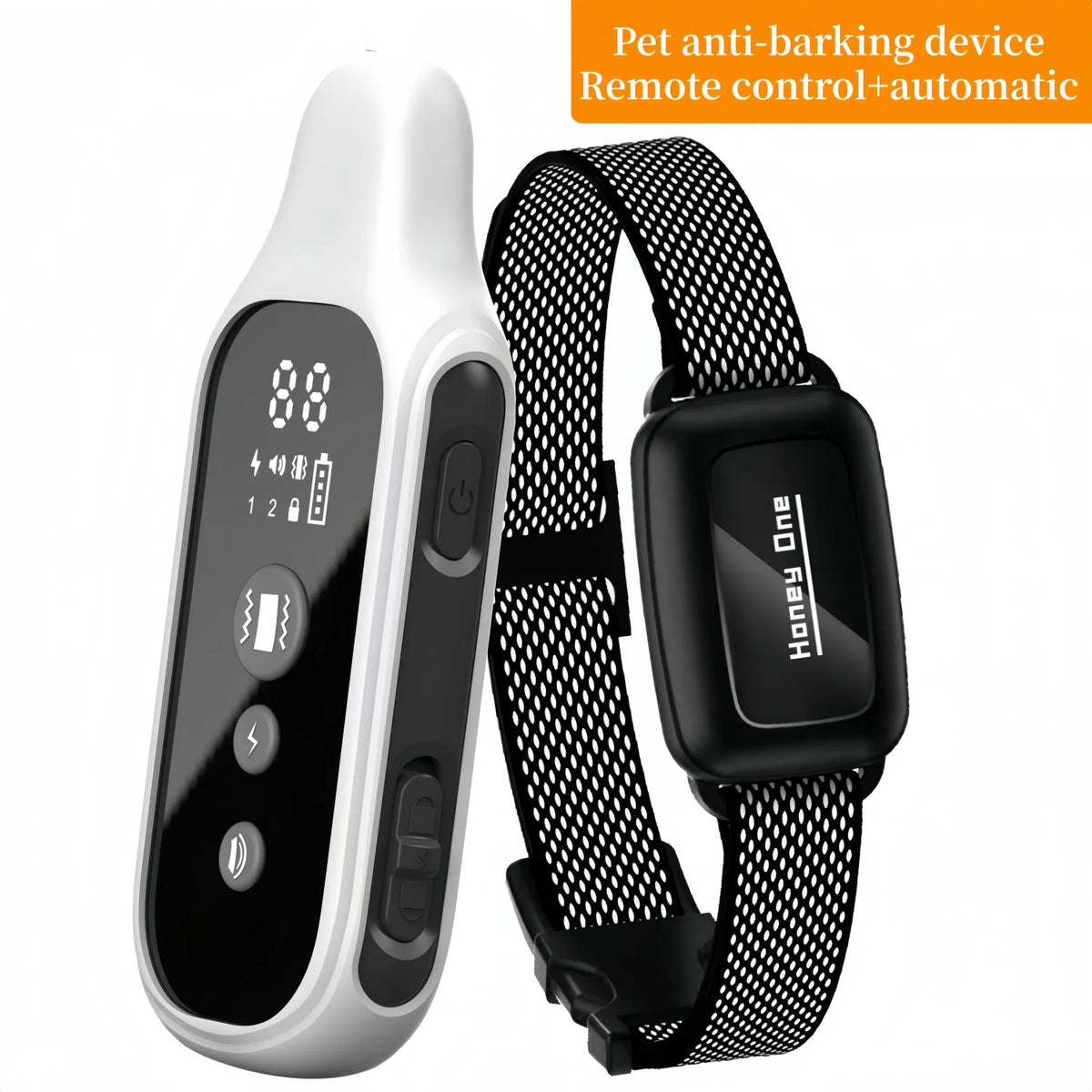 Collar de Adiestramiento Eléctrico para Perros de 3300 Pies de Alcance, Desmontable, Recargable, Antiladridos, con Vibración y Control Remoto + Automático