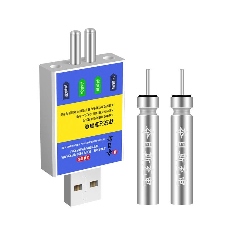 Cargador USB CR425 para batería recargable de alarma de pesca