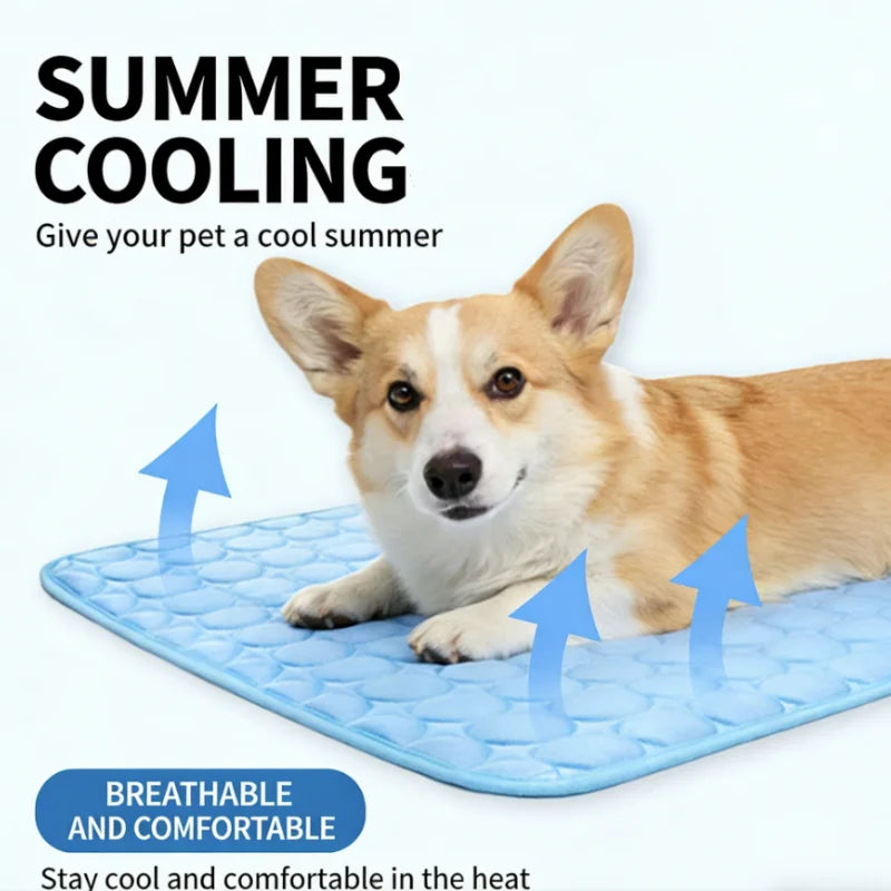 Alfombra refrescante para perros, cama fría para mascotas de verano, extra grande para perros pequeños y grandes, accesorios para mascotas, manta duradera para gatos, sofá, manta de hielo para gatos