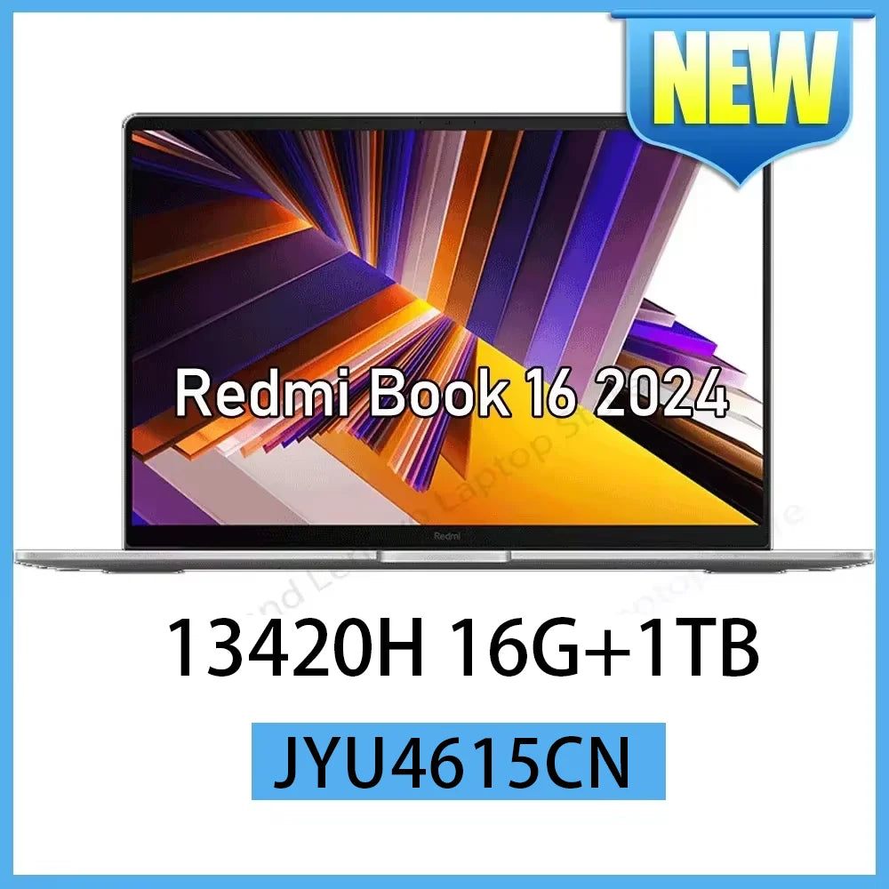 【Almacén de Moscú】Xiaomi RedmiBook 16 2024 Nuevo i5-13420H/13500H/12450H 16G 512G Pantalla de 16 pulgadas JYU4577CN/JYU4585CN/JYU4614CN