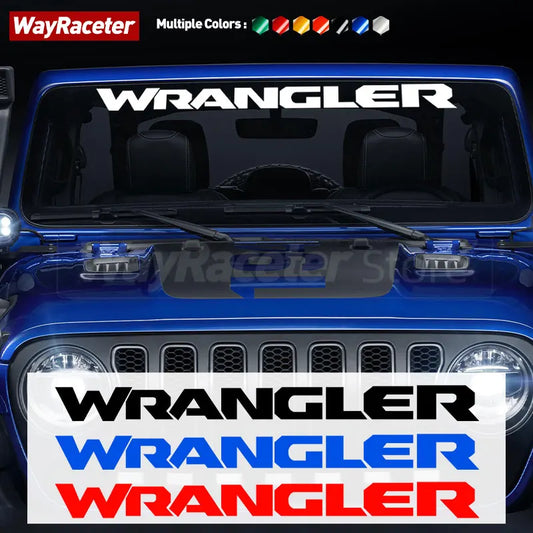 1 unidad de pegatina de vinilo para parabrisas delantero de coche, pegatina creativa para ventana de parabrisas para Jeep Wrangler JK JL TJ YJ CJ, accesorios ilimitados