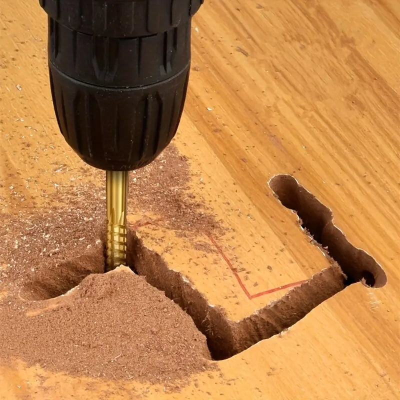 Broca para madera HSS dentada de 6 piezas para taladro