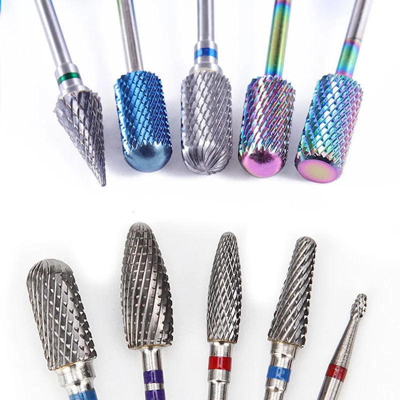 Brocas de carburo de tungsteno para uñas para manicura y pedicura