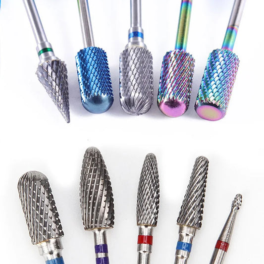 Brocas de carburo de tungsteno para uñas para manicura y pedicura