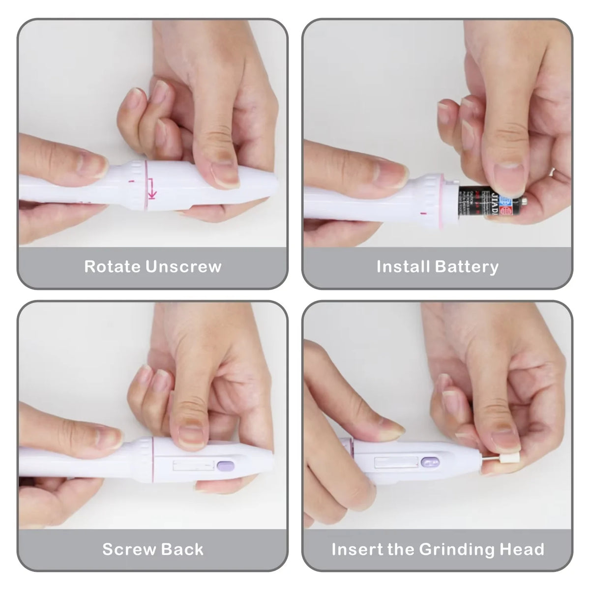 Taladro eléctrico para uñas mini portátil para manicura y pedicura