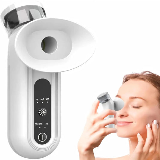 Masajeador Eléctrico para Ojos con Vaporizador Nano Humectante, Dispositivo de Masaje Ocular para Ojos Secos, Humidificador para el Cuidado de los Ojos