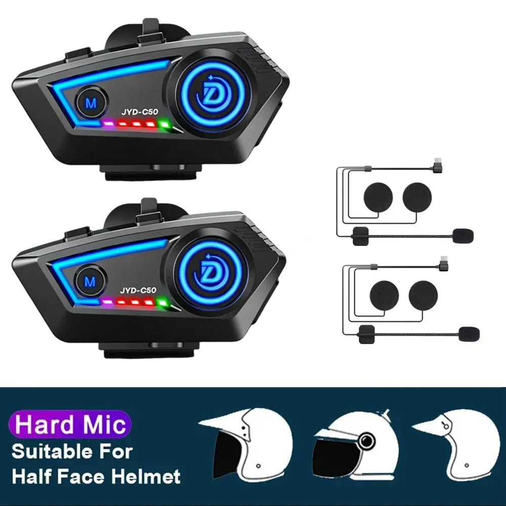 Auriculares Bluetooth para casco de moto KEBIDUMEI con Bluetooth 5.4