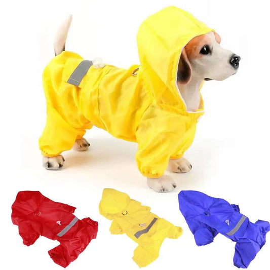 Chubasquero Casual Impermeable para Perros y Gatos, Ropa para Cachorros, Chaqueta con Capucha para Lluvia, Ropa de Exterior, Suministros para Mascotas