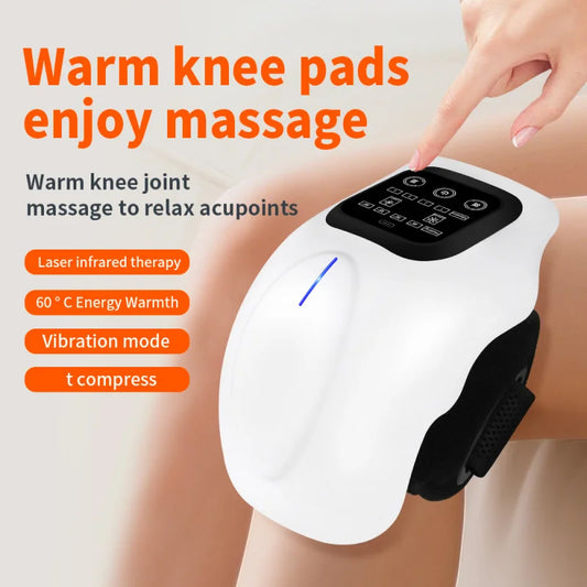 Masajeador de rodilla inalámbrico inteligente multifuncional, máquina de masaje relajante de rodilla con vibración, dispositivo para articulaciones de rodilla, regalos para frinds