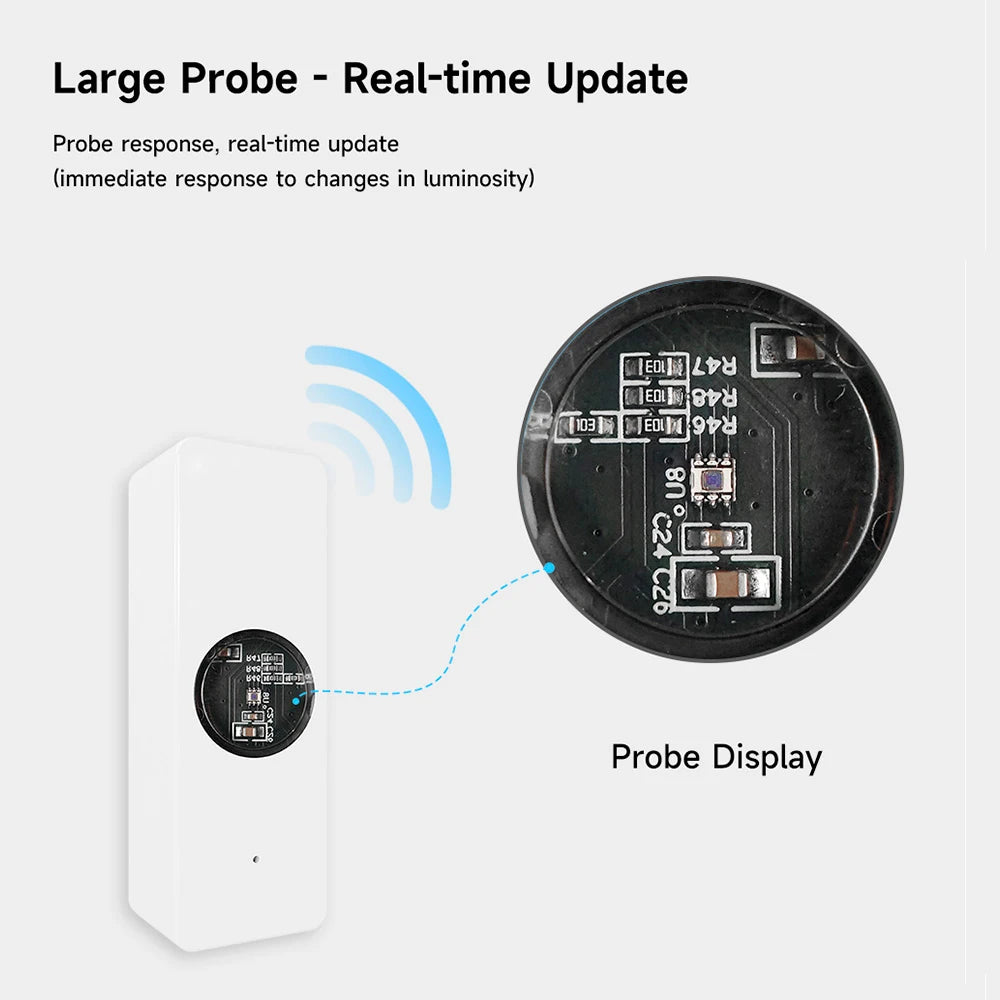 Tuya-Sensor de luz Wifi, Detector de brillo de iluminación, automatización del hogar con dispositivo Smart Life, conexión Tuya