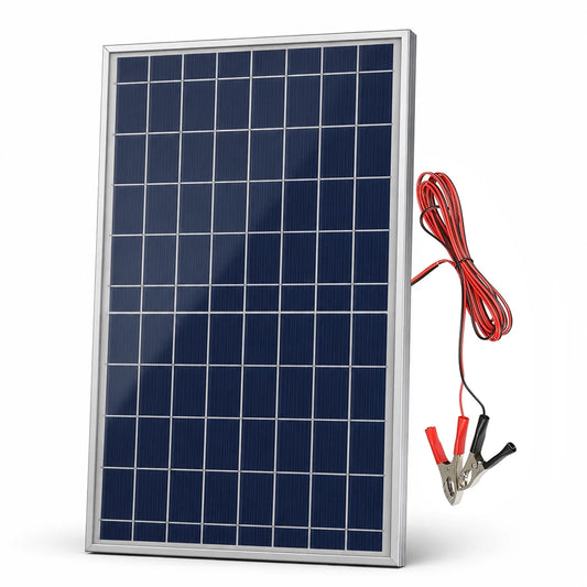 Kit de Panel Solar Portátil de 12V, Completo, Policristalino, con USB, Generador Solar Recargable para Exteriores, para el Hogar, Célula Solar