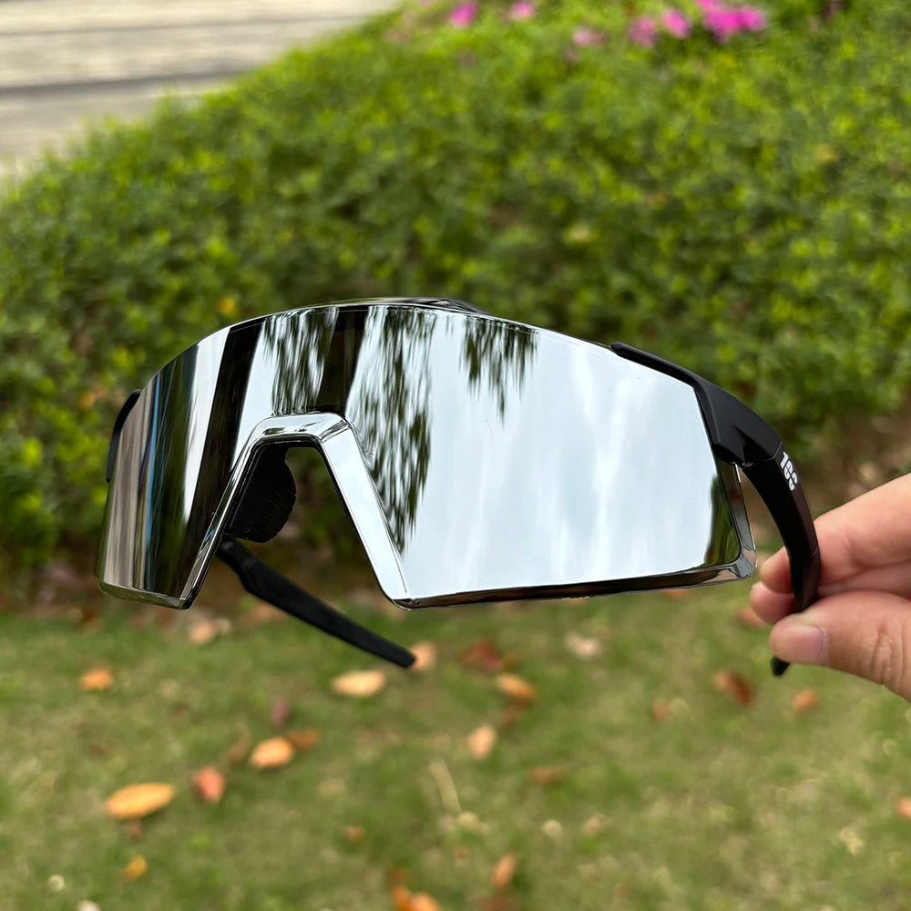 Gafas de sol de última moda con lentes HD UV400, gafas de ciclismo MTB para hombre, gafas de ciclismo de carretera a prueba de viento para deportes al aire libre para mujer